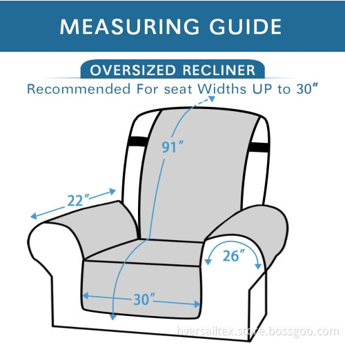 Water Resist Recliner Cover Fit Sitting Width 30"